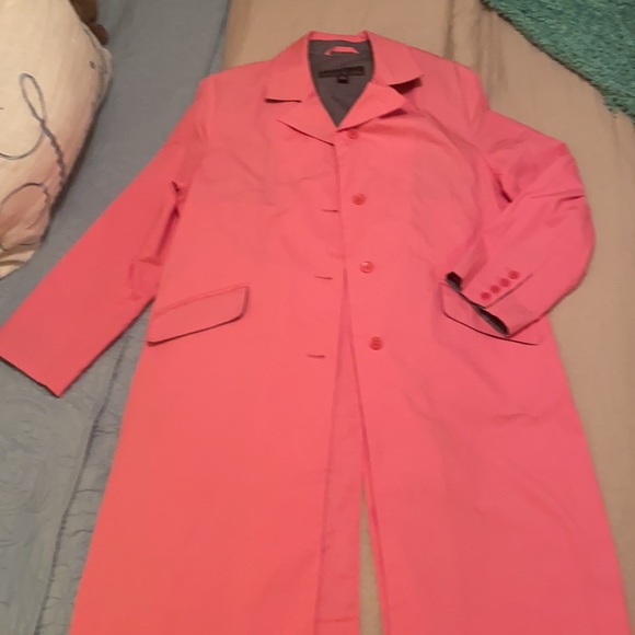 Anne Klein Jackets & Blazers - Vintage Anne Klein Pink Trench Coat